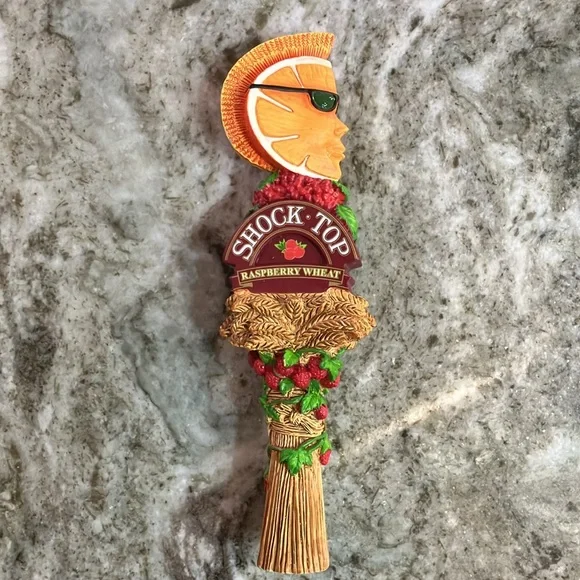 Shock Top Raspberry Wheat Beer Tap Handle - Picture 2 of 6